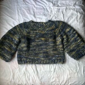 Women’s hand knit Multicolor Knit Sweater